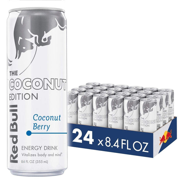 Red Bull Coconut Edition Enerygy Drink, 8.4oz, (4-12-24 Pack)