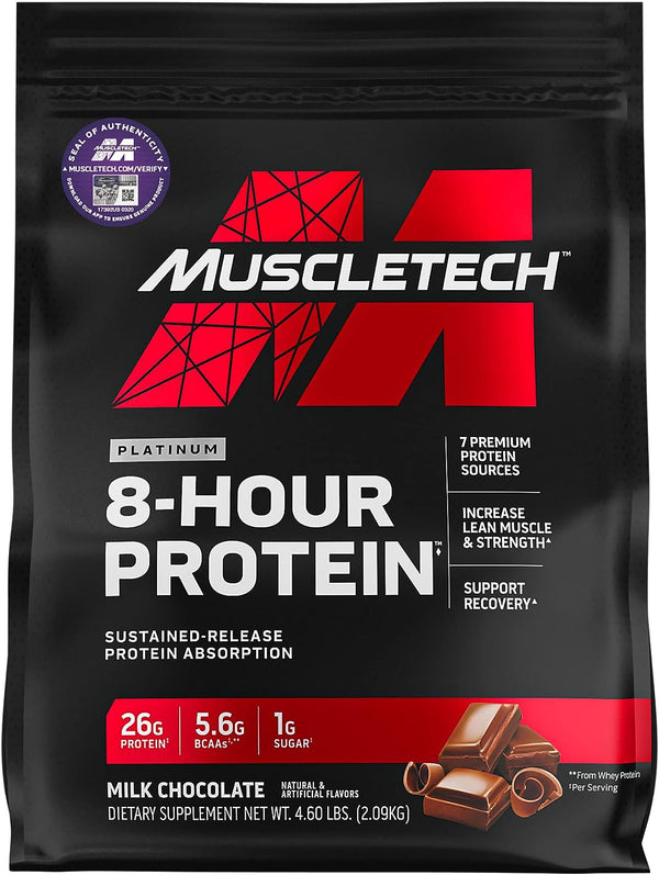 MuscleTech Phase8 Protein Powder Whey & Casein Protein Powder, Chocolate, 4.6 lbs