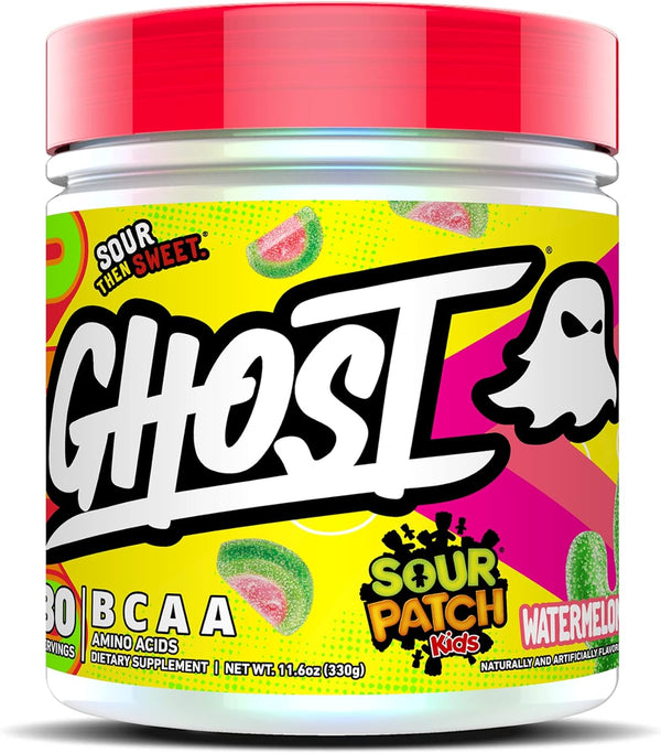 GHOST BCAA Powder, Sour Patch Kids Watermelon - 30 Servings