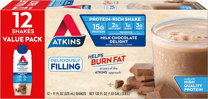 Atkins Protein Shake Milk Chocolate Delight - Leo Smart Traders