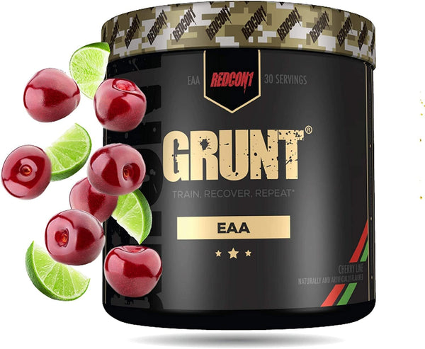 REDCON1 Grunt EAAs, Blood Orange - Sugar Free, Recover, Repeat (30 Servings)