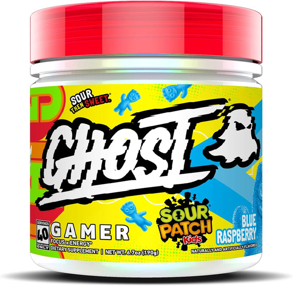 GHOST Gamer: Sour Patch Kids Blue Raspberry, 40 Servings