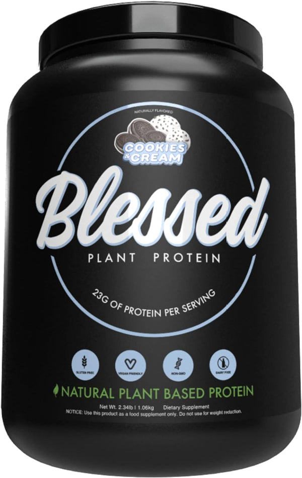 BLESSED Plant Based Protein Supplement Cookies & Cream - Leo Smart Traders