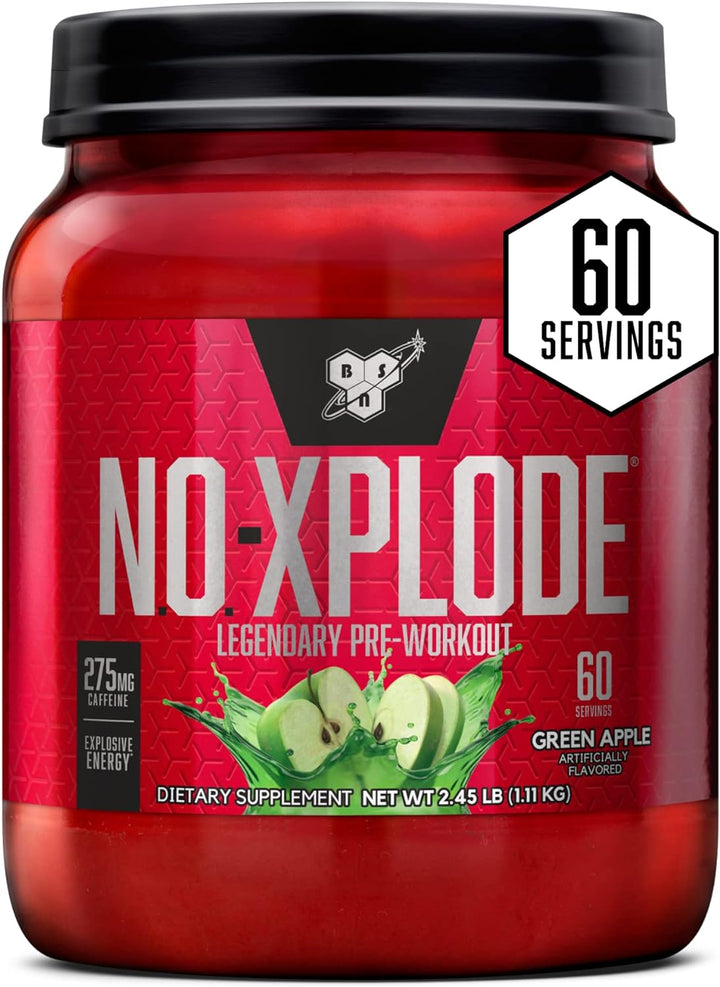 BSN N.O. XPLODE Pre Workout Powder Green Apple - Leo Smart Traders