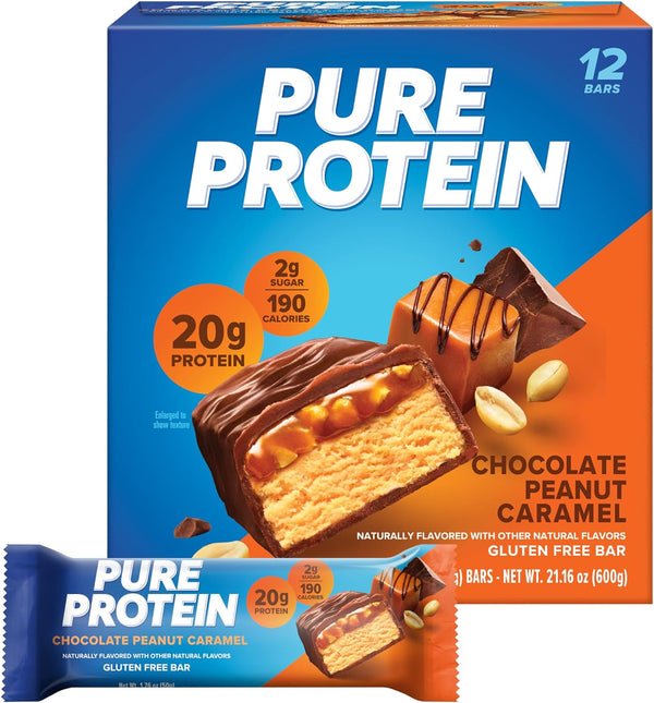 Pure Protein Bars, High Protein, Nutritious Snacks, 1.76oz, 12 Pack