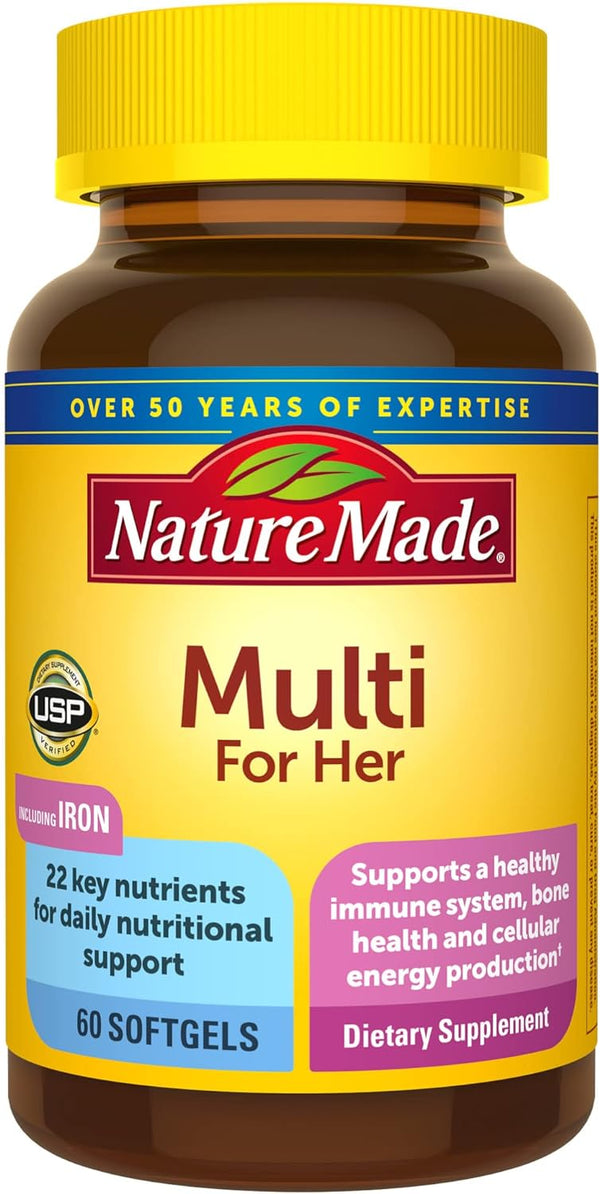 Nature Made Multivitamin For Her, Womens Multivitamin, 60 Day Supply