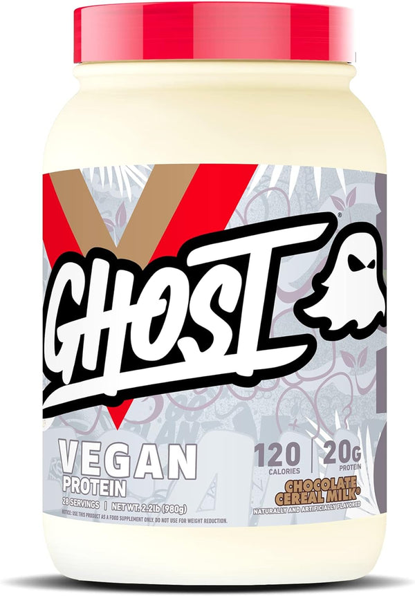 GHOST Vegan Protein Powder, Chocolate Cereal Milk - 2Lb