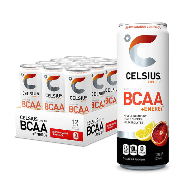 CELSIUS BCAA Energy Drink Blood Orange Lemonade - Leo Smart Traders