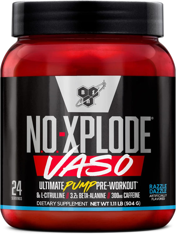 BSN N.O. XPLODE Vaso Pre Workout Powder Razzle Dazzle - Leo Smart Traders