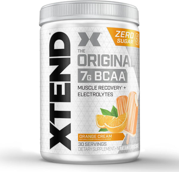 XTEND Original BCAA Powder Orange Cream, 7g BCAAs for Men & Women 30 Servings