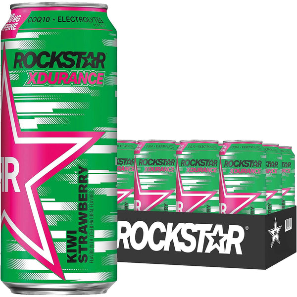 Rockstar Xdurance Sugar Free Energy Drink - Kiwi Strawberry | 12 Pack