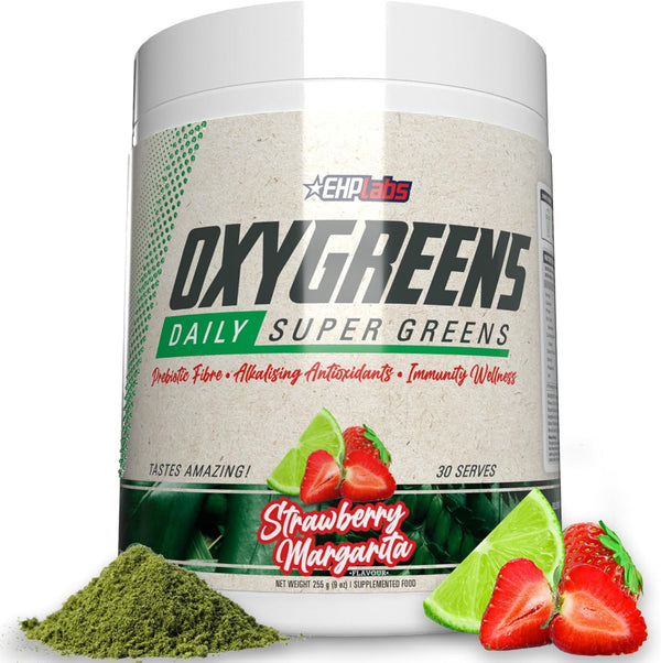 EHPlabs OxyGreens Super Greens Powder - Strawberry Margarita