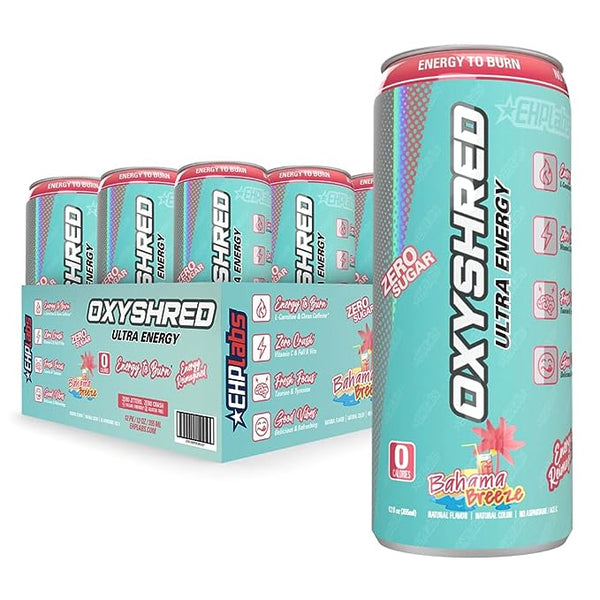 EHPlabs OxyShred Ultra Energy Drink - Bahama Breeze | 12 Pack