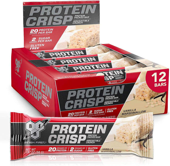 BSN Syntha-6 Whey Protein Crisp Bar Vanilla Marshmallow - Leo Smart Traders