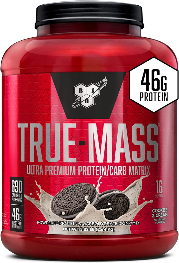 BSN TRUE-MASS Weight Gainer Powder Cookies & Cream - Leo Smart Traders