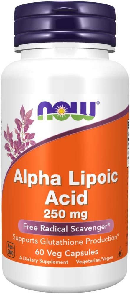 NOW Supplements, Alpha Lipoic Acid 250 mg, Supports Glutathione Production, 60-120 Veg Capsules