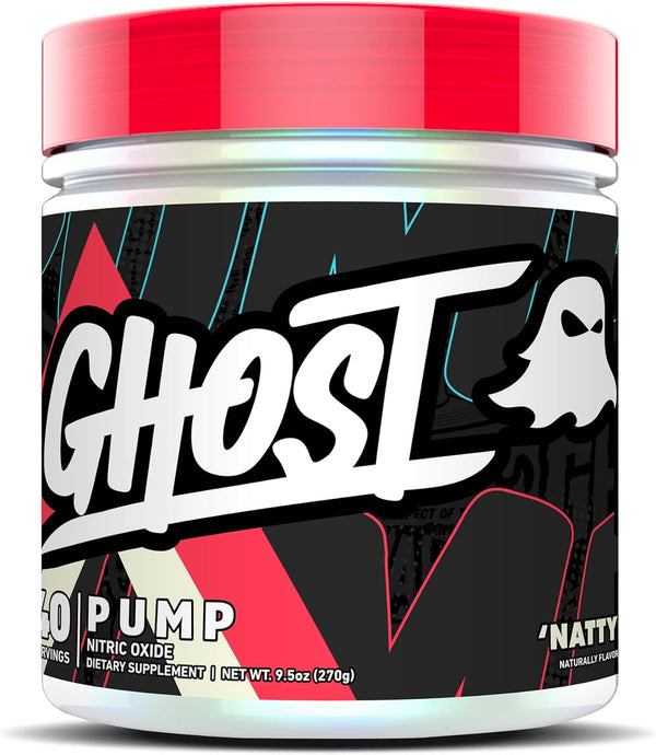 GHOST Pump Nitric Oxide Powder, Natty, 40 Servings