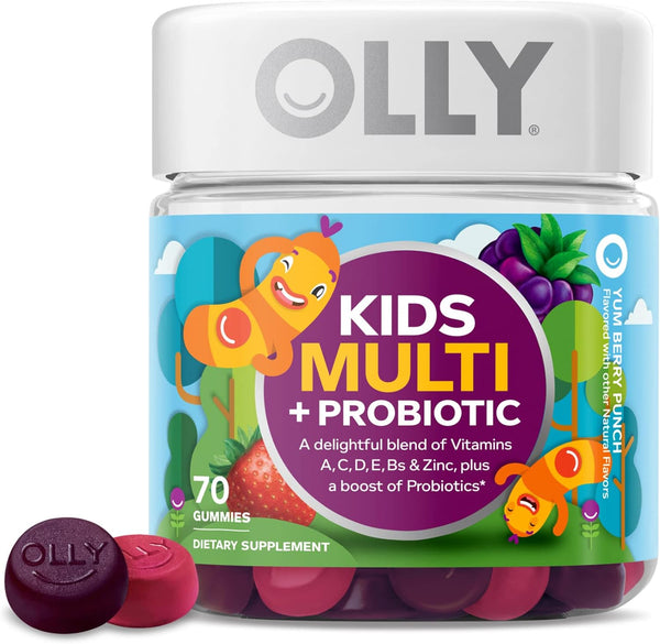 OLLY Keep it Moving Constipation Relief, Rhubarb, Prunes, Amla - Plum Berry Flavor, 30 Count