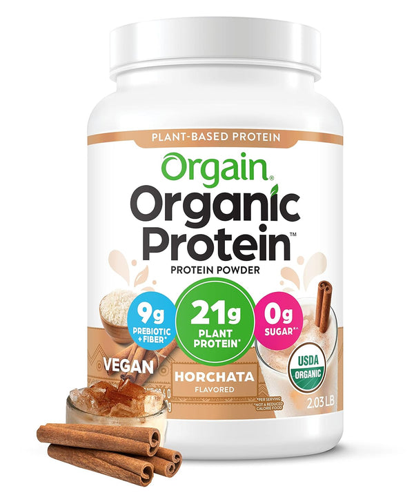 Orgain Organic Vegan Protein Powder, Horchata 21g of, 2.03 lb