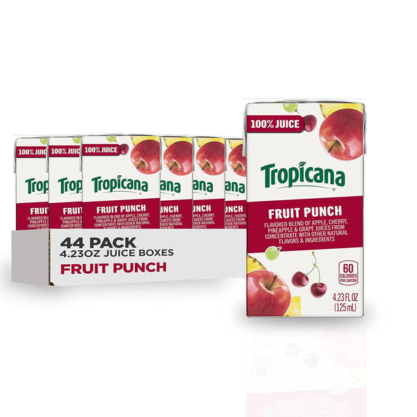 Tropicana Juice, Fruit Punch, 4.23oz (44 Pack)