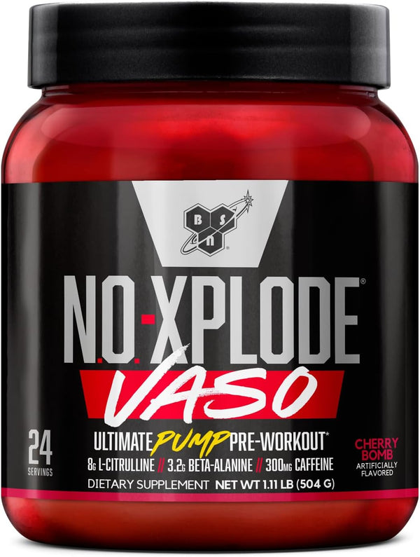 BSN N.O. XPLODE Vaso Pre Workout Powder Cherry Bomb - Leo Smart Traders