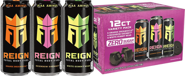 REIGN Total Body Fuel Variety Pack, 16oz (12 Pack)