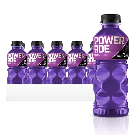 POWERADE Electrolyte Grape Sport Drink, 20oz, 8-24 Pack