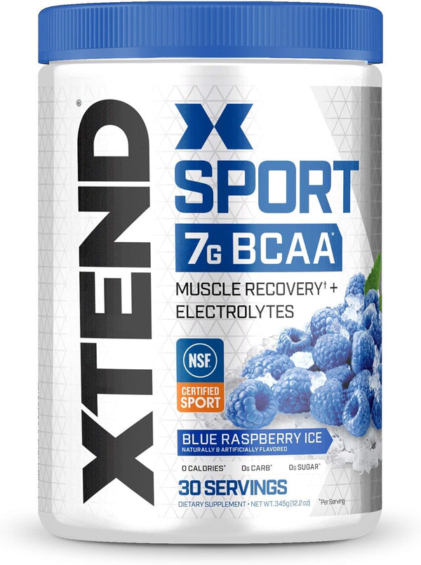 XTEND Sport BCAA Powder Blue Raspberry Ice, 30 Servings