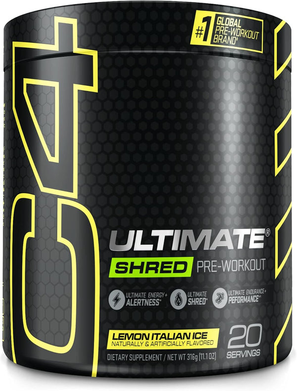 C4 Ultimate Shred Pre Workout Lemon Italian Ice - Leo Smart Traders