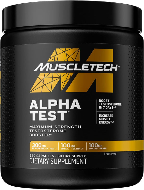 MuscleTech AlphaTest Tribulus Terrestris & Boron Supplement 240 Count