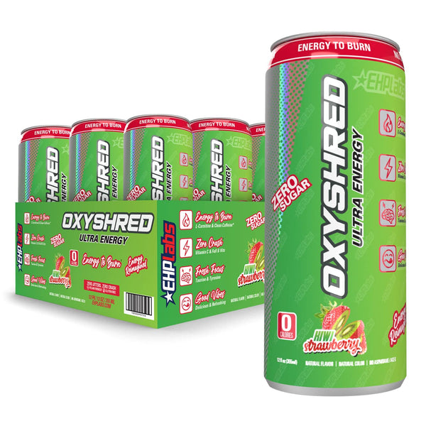 EHPlabs OxyShred Ultra Energy Drink - Kiwi Strawberry | 12 Pack