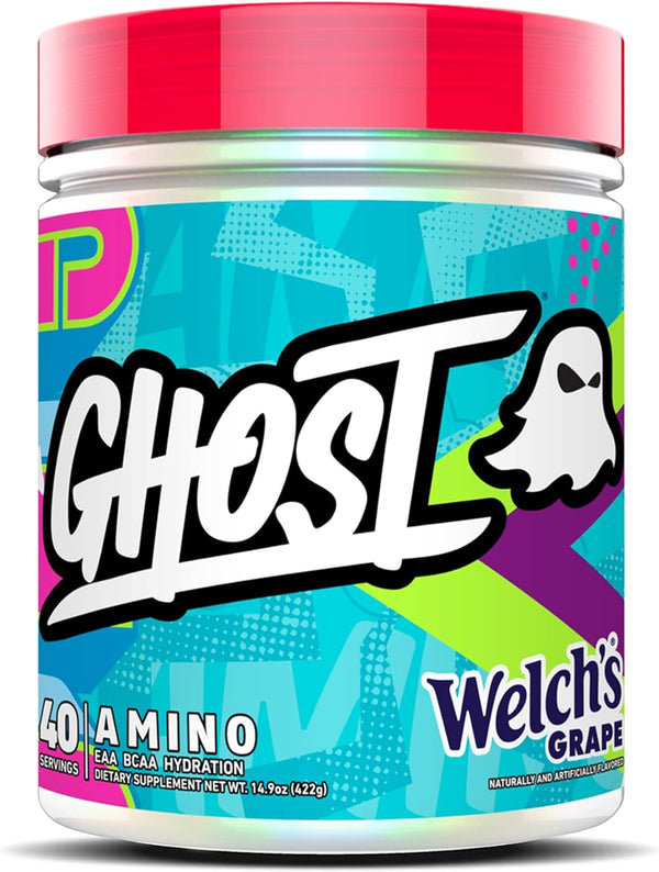 GHOST Amino: Essential Amino Acid Supplement, Welch's Grape - 20 Servings