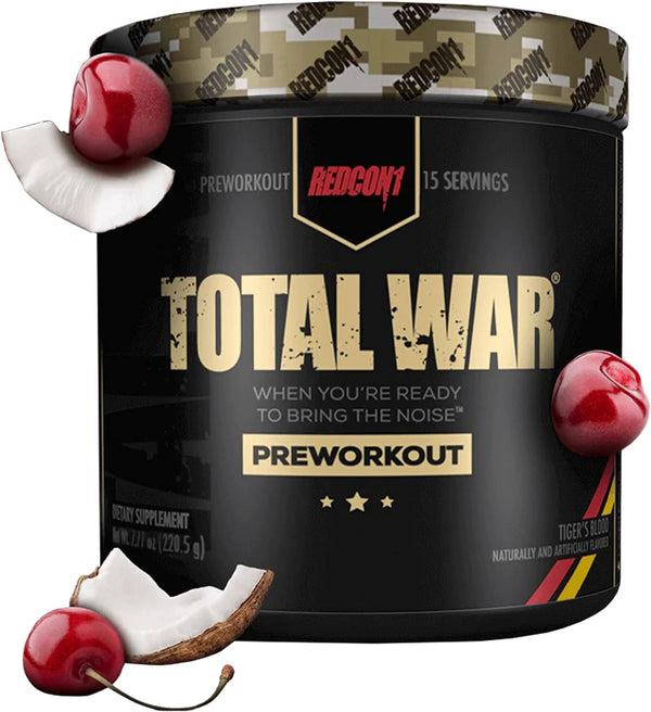 REDCON1 Total War Preworkout, Pump, Tiger's Blood, 15 Servings