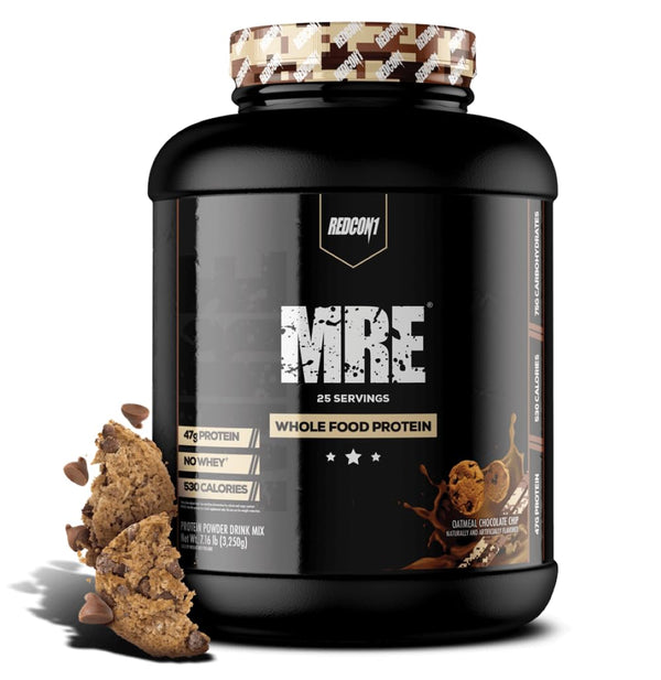 REDCON1 MRE Protein Powder, Oatmeal Chocolate Chip (25 Servings)