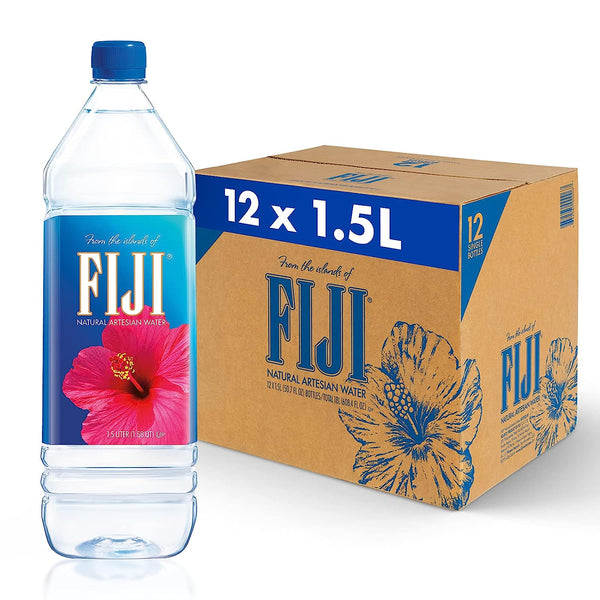 FIJI Natural Artesian Water 1.5 Liters / 50.7 Fl Oz | 12 Pack