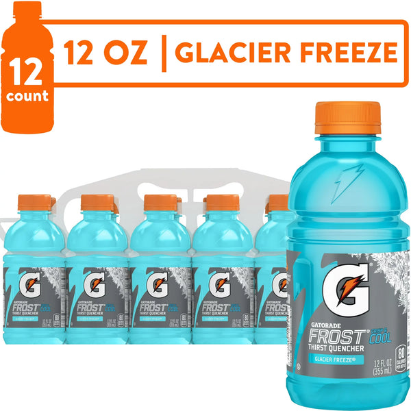 Gatorade Thirst Quencher Glacier Freeze, 12oz, 12-24 Ct