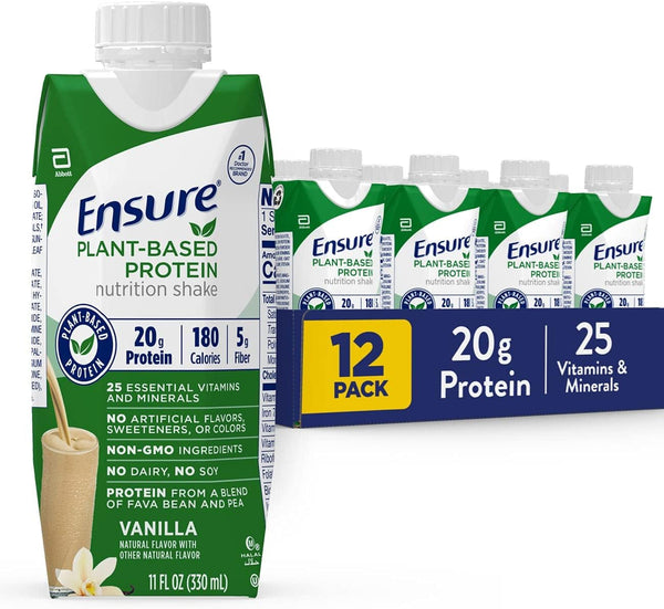 Ensure Plant Based Protein Nutrition Shakes - Vanilla | 12 Pack