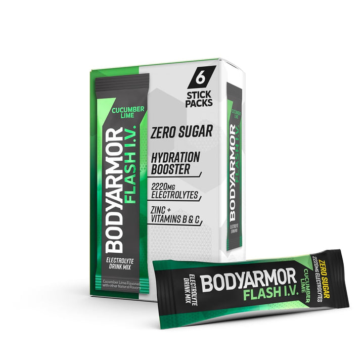 BODYARMOR Flash IV Electrolyte Packets Cucumber Lime - Leo Smart Traders                      