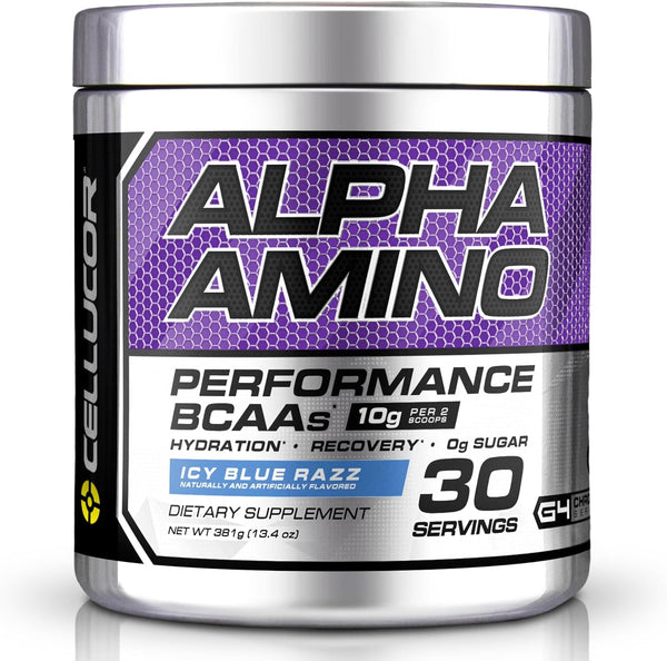 Cellucor Alpha Amino EAA & BCAA Powder Icy Blue Razz - Leo Smart Traders