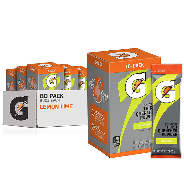 Gatorade Thirst Quencher Powder, Lemon Lime, 12oz, (8 Pack)