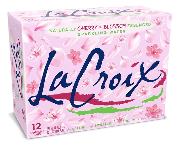 LaCroix Sparkling Water, Cherry Blossom, 12oz (12 Pack)