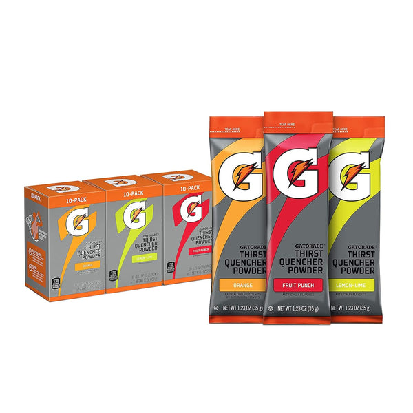 Gatorade Thirst Quencher Powder Sticks, Variety Pack, (30 Pack)