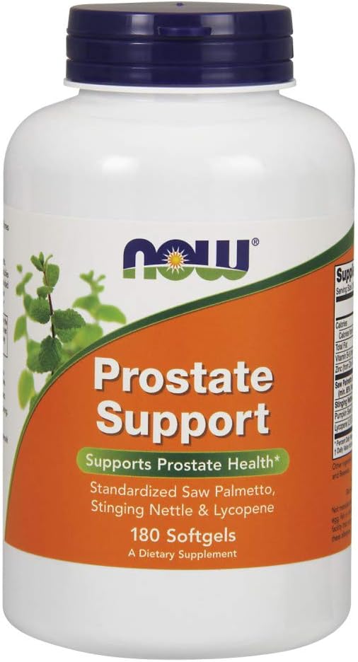 NOW Supplements, Prostate Support, Prostate Support, Stinging Nettle & Lycopene, 90-180 Softgels