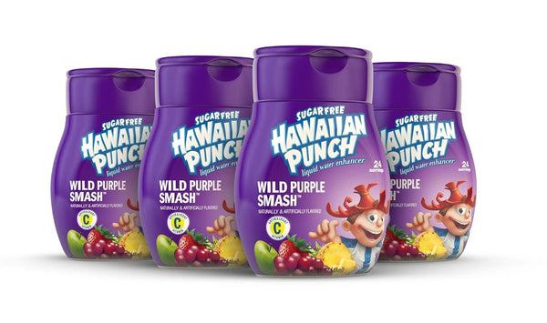 Hawaiian Punch, Wild Purple Smash, Liquid Water Enhancer, 1.62oz (4 pack)