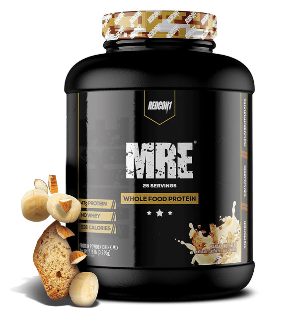 REDCON1 MRE Protein Powder, Banana Nut Bread (25 Servings)