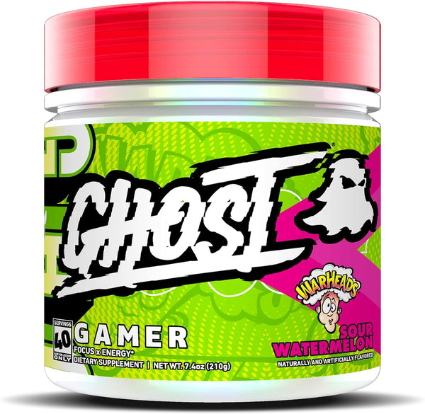 GHOST Gamer: Warheads Sour Watermelon, 40 Servings