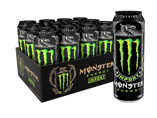 Monster Energy Energy Drink Import, 18.6oz (12 Pack)