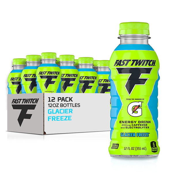 Gatorade Fast Twitch Energy Drink, Glacier Freeze, 12oz, (12 Pack)