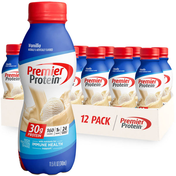 Premier Protein Shake, Vanilla, 30g Protein, 11.5oz (12 Pack)