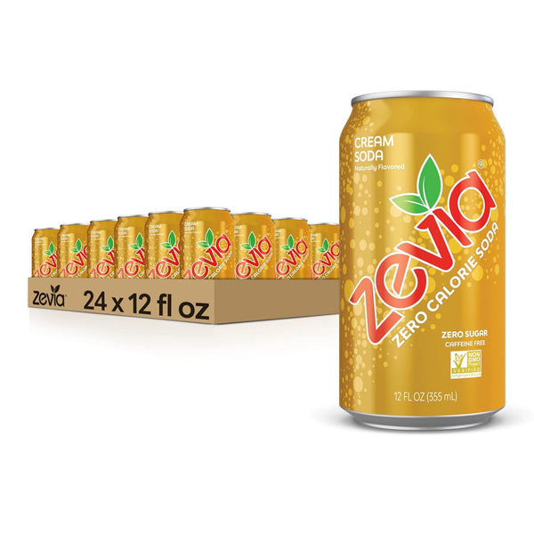 Zero Calorie Cream Soda, 12oz (24 Pack)